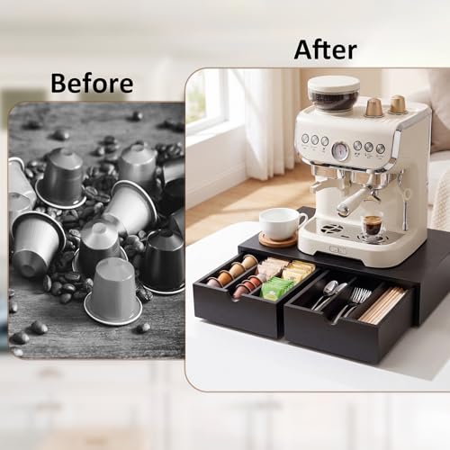 Countertop Coffee Station for Tea Organizer Machine Stand