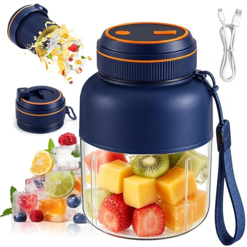 44OZ Portable Rechargeable Electric Juicer Blender Cup with 38 Blades