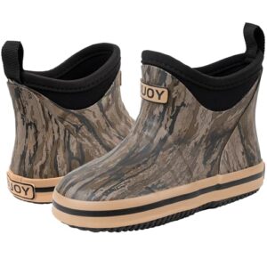 Buoy Boots Camo Pattern Toddler & Kids Ankle Rain Boots for Boys & Girls