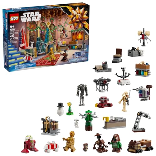 LEGO Star Wars Advent Calendar 2025 Kids Toy - Holiday Countdown Playset with 24 Toys for Boys & Girls