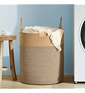 Nunsino 75L Laundry Hamper Basket,Baby Nursery Woven Storage Basket for Toys Bin,Pillows,Blankets...