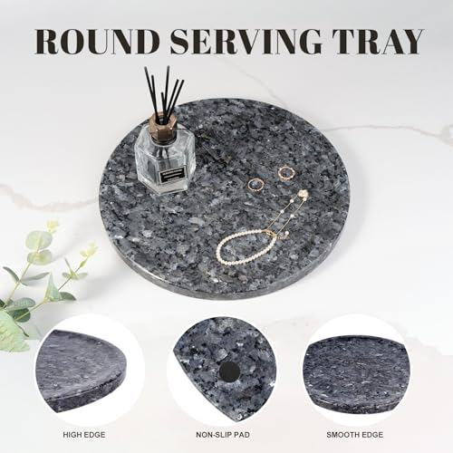 Round Decorative Vanity Stone Plate for Jewelry&Key