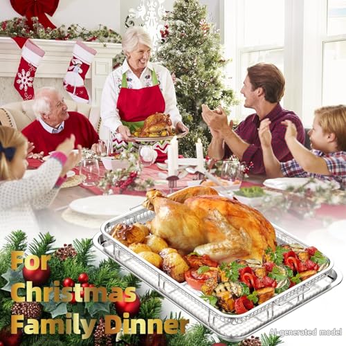 Stainless Steel Air Fryer Pan and Crisper Tray (Silver)