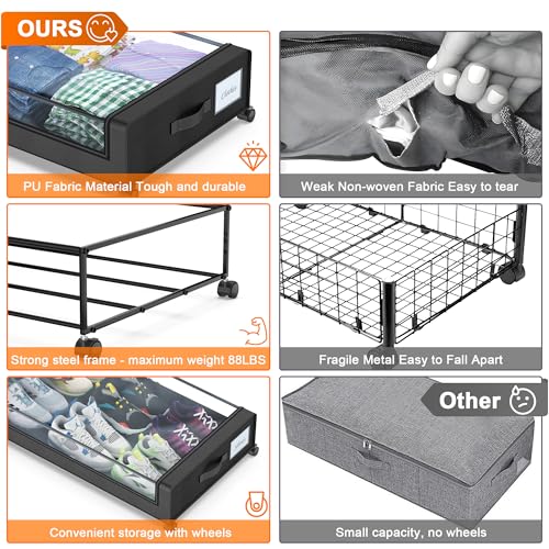 XXL 60L Under the bed storage Organizer Bins