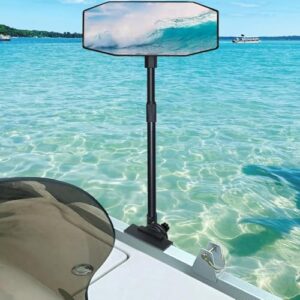 Pontoon Boat Mirror Rear View Pontoon Mirror for Marine Water Skiing