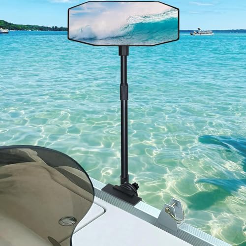 Pontoon Boat Mirror Rear View Pontoon Mirror for Marine Water Skiing