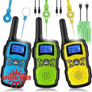 Wishouse Walkie Talkies Rechargeable for Kids Adults Long Range
