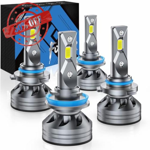 9005/HB3 H11/H9/H8 Light Bulbs Combo