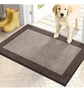 PURRUGS Dirt Trapping Door Mat 20" x 31.5", Non-Slip Machine Washable Entry Rug, Entrance Mat, In...