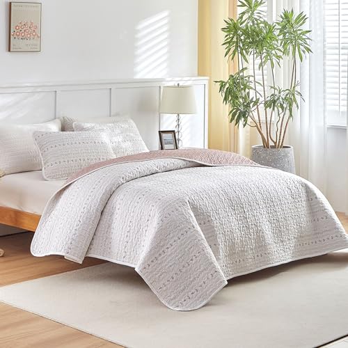 Cozy Lightweight Quilt Bedspread Bed Cover for All Season- 68x86 inches