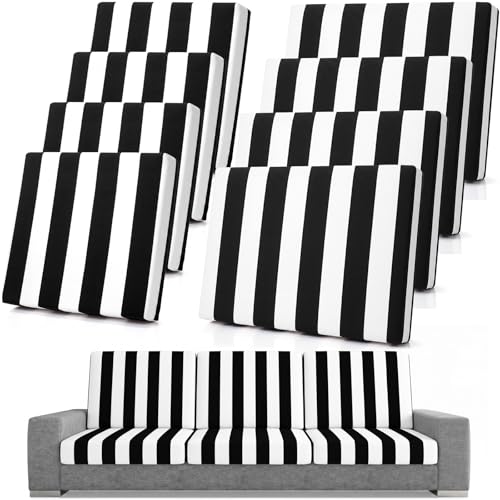 Include 4 Backrests and 4 Sofa Seat Covers for Furniture Protector