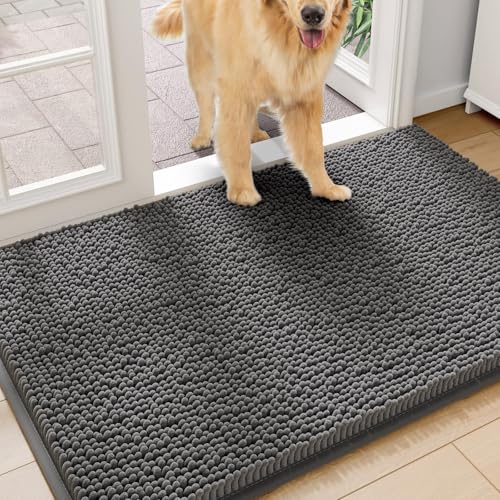 24" x 72" Large Absorbent Dog Door Mat for Muddy Paws