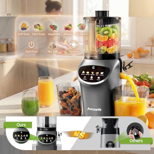 Masticating juicer Easy to Clean Juice Extractor Machine for Making Nut Mike
