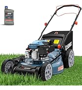 SENIX 21'' Self-Propelled Gas Lawn Mower (FWD), 170 cc 4-Cycle Engine 3.8 HP, 3-in-1 (Bagging/Mul...
