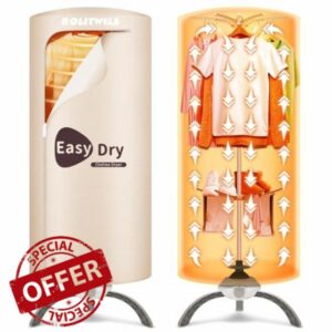 Portable Clothes Dryer 900W - Compact Mini Dryer for Small Apartments