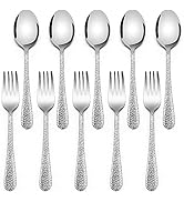 12-Piece Kids Silverware, E-far Stainless Steel Toddler Kids Utensils Safe for Preschooler/Childr...