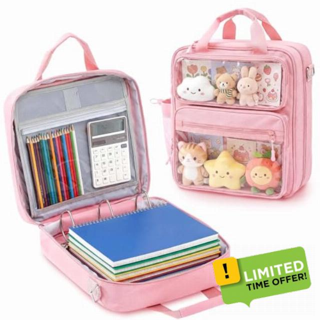 Hillban Zipper Binder 3 Ring with Ita Window