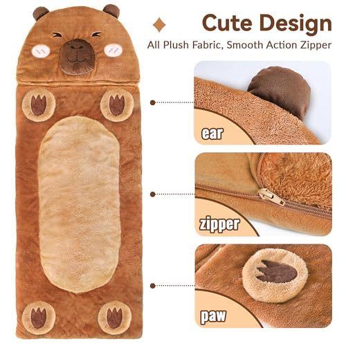2 In 1 Brown Animal Pillow