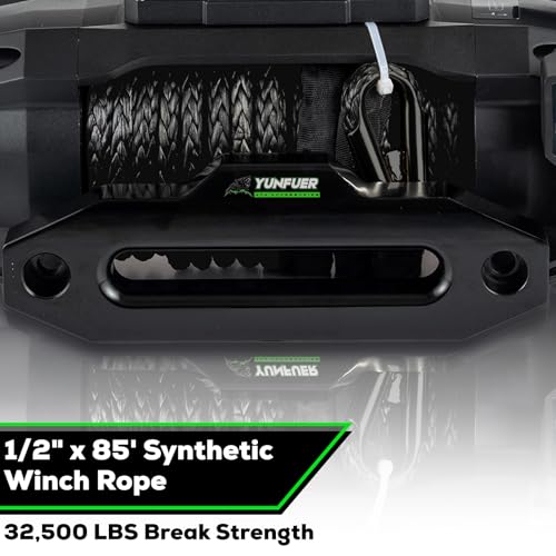 1/2" x 85ft 32500LBS Winch Rope with Protective Sleeve