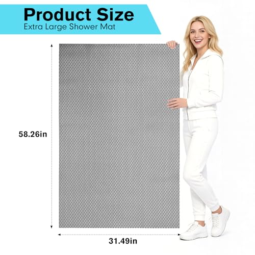 Fast-Dry Drainage Hole PVC Bath Tub Mat