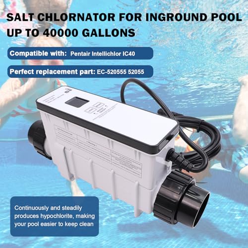 Salt Chlorinator System for In-Ground Pools up to 40