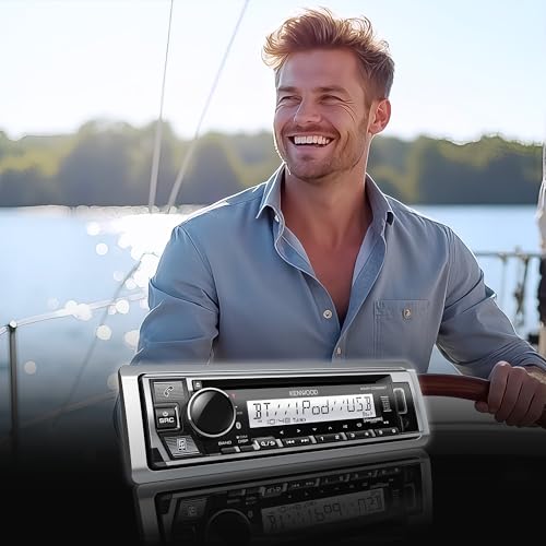 All-Weather in-Dash Boat & Car Audio Receive