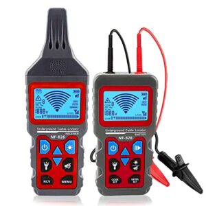 NF-826 Underground Cable Tester Locator Circuit Tracer Metal Pipe Detector Wire Tracker Tool Detects wallUnderground Wires
