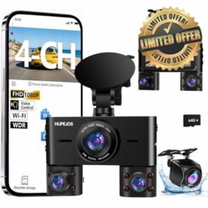 360° Dash Cam Front and Rear Inside