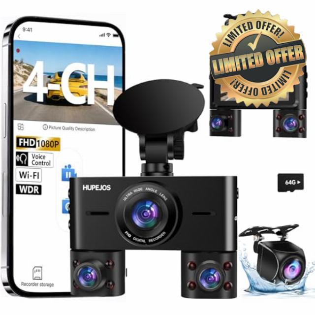 360° Dash Cam Front and Rear Inside