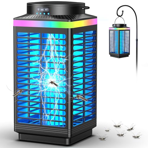 4200V Electric Mosquito Zapper with LED Blue Light