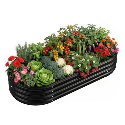 Galvanized Planter Raised Garden Boxes Outdoor