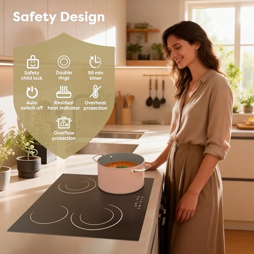 6600W Built-in Ceramic Electric Stove Top