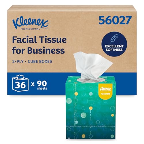 Kleenex Professional Naturals Facial Tissue with Plastic-Free Eco Packaging