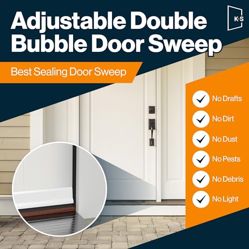 Adjustable Double Bubble Door Sweep