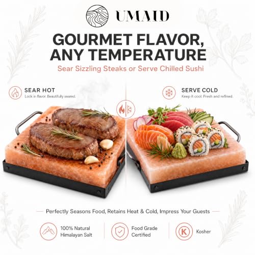 Serving & Cutting – Includes Steel Tray & Grilling Recipe Booklet – Unique Gifts for Men & Wome