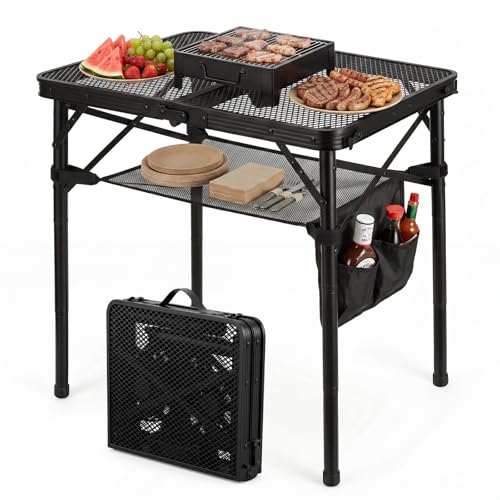 24"x16" Portable Camping Table with Storage Pocket