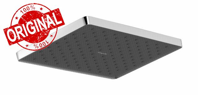 hansgrohe Activera Q 1-Spray Rain Shower Head Showerhead Large Square Water Saving 1.75 GPM