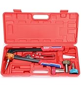 IWISS Pex Pipe Crimping Tool kit for 3/8,1/2,3/4,1-inch Copper Ring with Free Gauge&Pex Pipe Cutt...