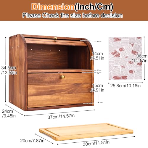 Wooden Homemade Bread Storage Container