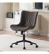 YOUNIKE Office Chair, Armless Desk Chair with Wheels, Home Office Computer Task Chairs, Modern Fa...