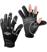 Palmyth Neoprene Fishing Gloves for Men and Women 3 Cut Fingers Flexible Great for Photography Fl...