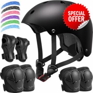 Kids Bike Helmet Set