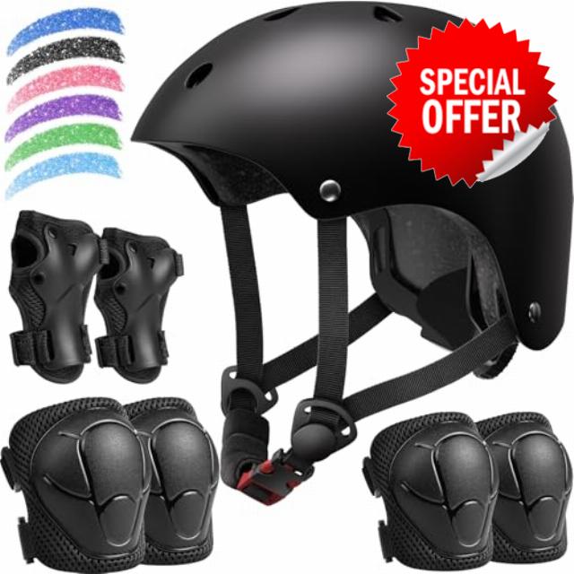 Kids Bike Helmet Set