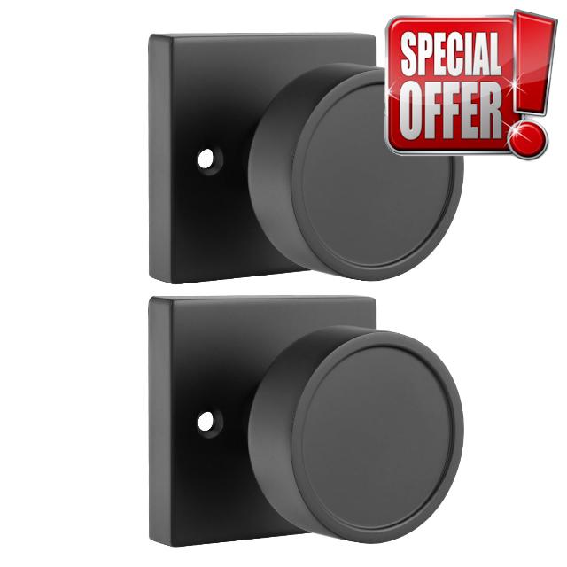 Haidms Matte Black Dummy Door Knobs