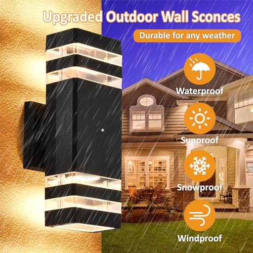 Waterproof Aluminum Exterior Lighting Fixtures for Porch Garage