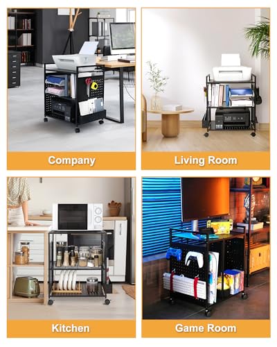 Metal Office Organizer Cart