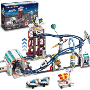 HOGOKIDS Space Roller Coaster Building Toy 926PCS Coaster Building Set Features Lift Platform