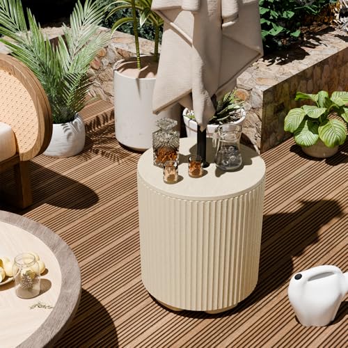 in Pool Umbrella Stand with Weighted Water Filled Bladder