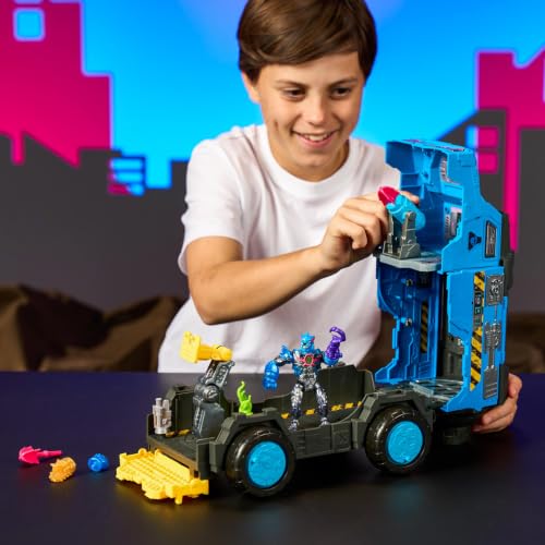 Toy Vehicle | Converts to battle station with trap door; exclusive figure with robot arm and Lightning Cannon