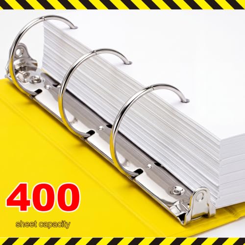Heavy Duty Yellow SDS Document Organizer for Workplace